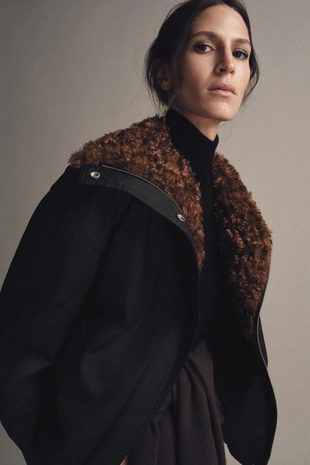 Бомбер из искусственной овчины — ZW COLLECTION- Заказать в России