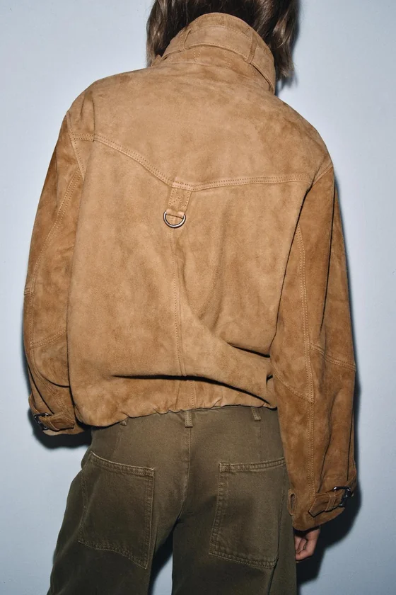 КУРТКА ИЗ ЗАМШИ коллекция Zara «ZW» 