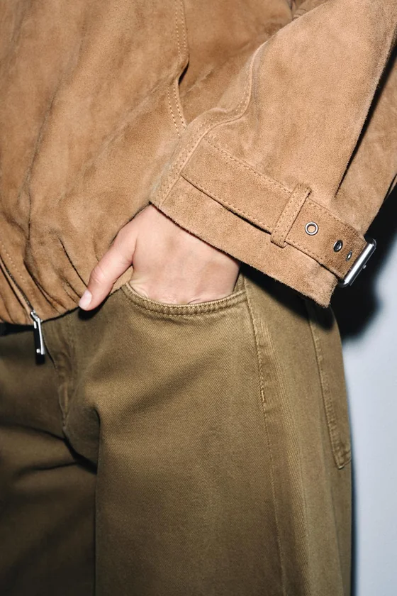 КУРТКА ИЗ ЗАМШИ коллекция Zara «ZW» 