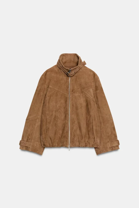 КУРТКА ИЗ ЗАМШИ коллекция Zara «ZW» 