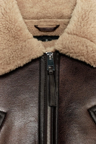 Короткая куртка-дубленка- Заказать в России