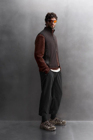 Жилет из трикотажа с флисовой подкладкой- Заказать в России