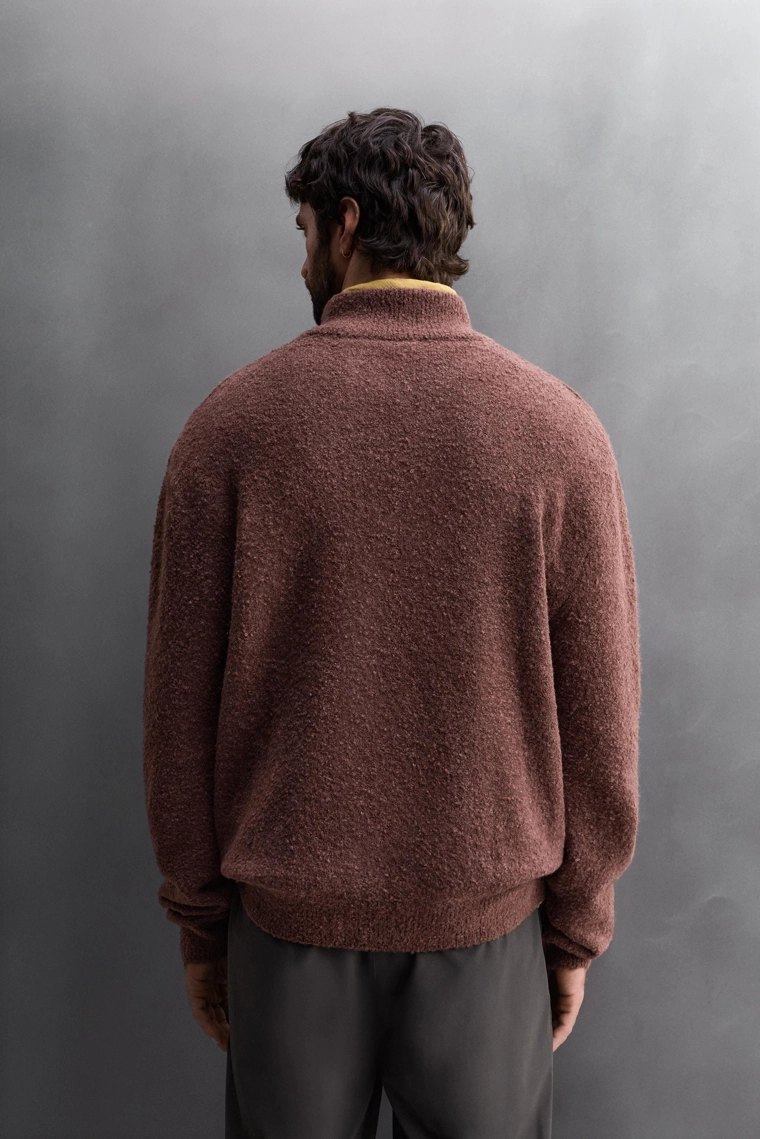 Джемпер с молнией contrast quarter-zip