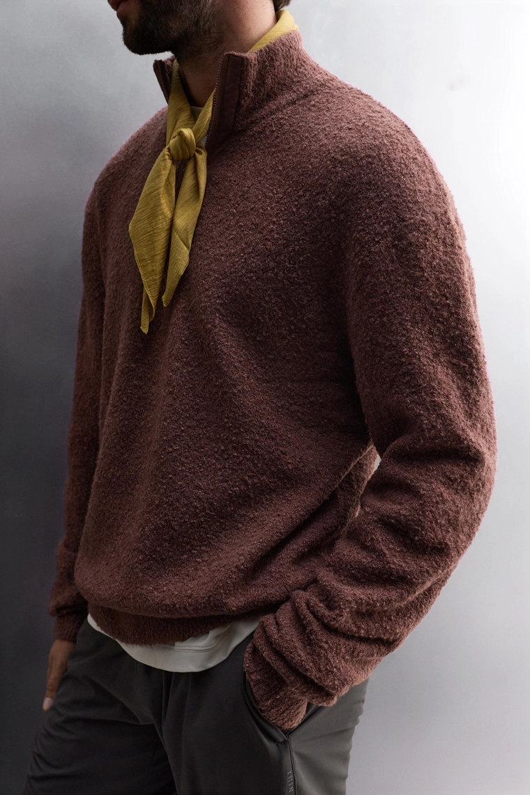 Джемпер с молнией contrast quarter-zip