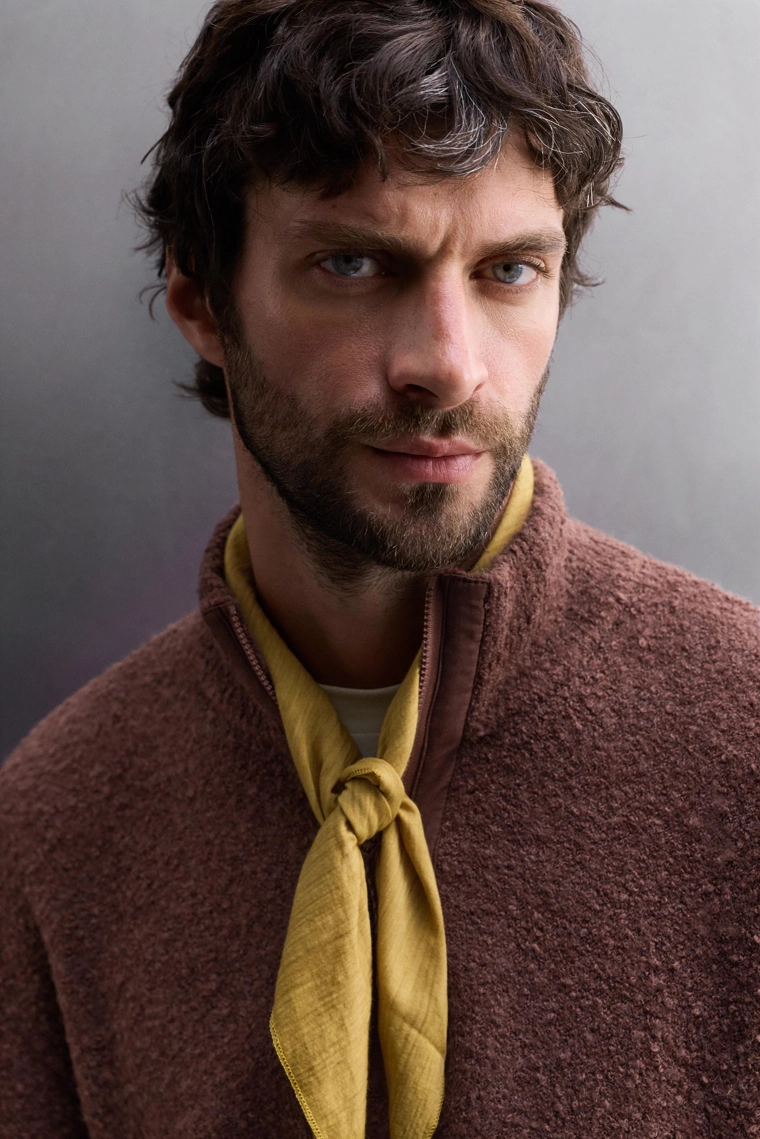 Джемпер с молнией contrast quarter-zip