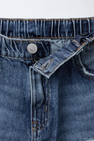 Blue / Green | 1879/721/445 - Zara Джинсы RELAXED с разрезами