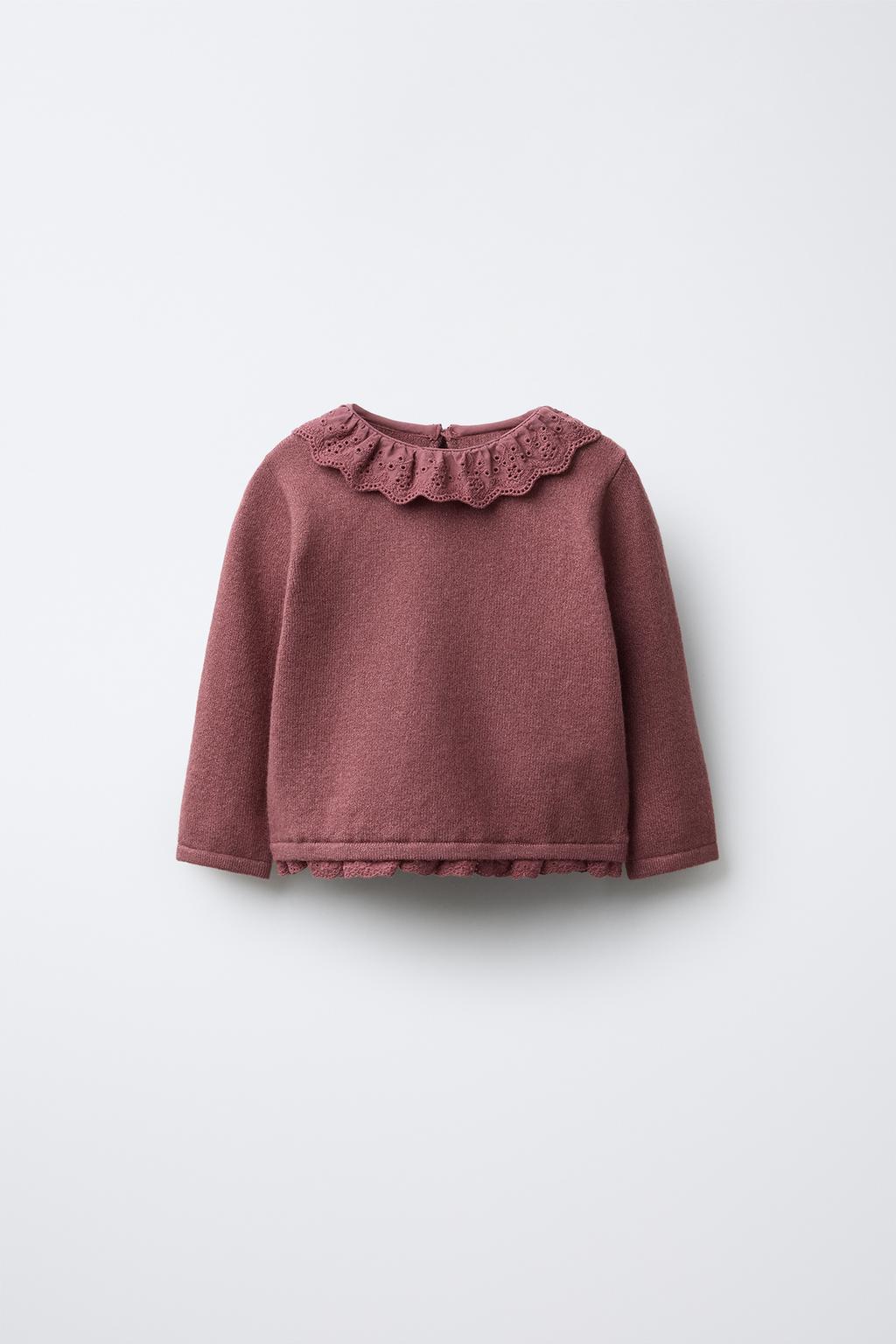 ВЯЗАНЫЙ ДЖЕРСИ С КРУЖЕВОМ