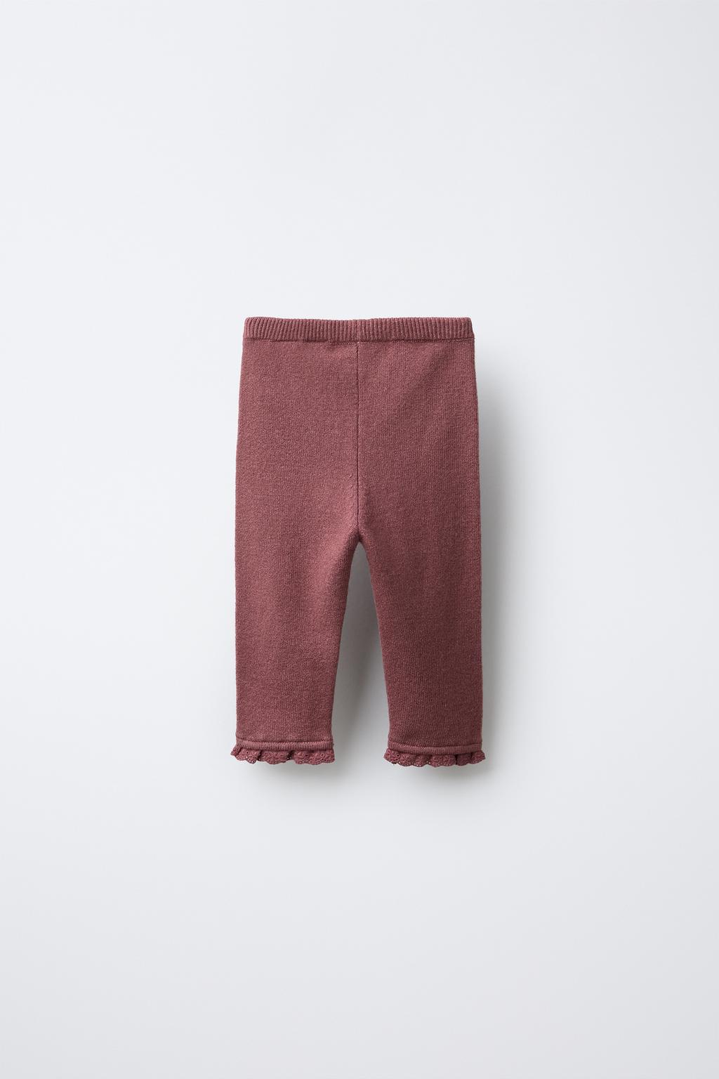 ТРИКОТАЖНЫЕ ЛЕГИНСЫ С КРУЖЕВОМ