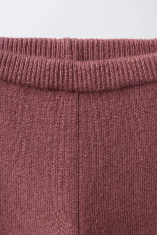 Pink | 2582/509/926 - Zara Трикотажные легинсы с кружевом