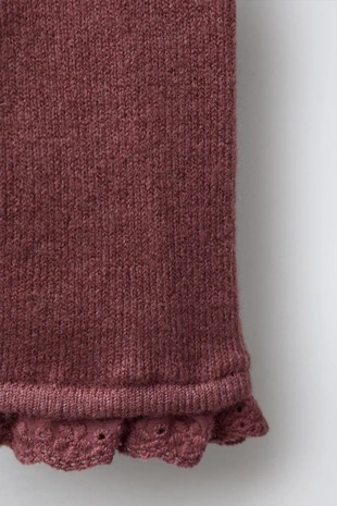 Трикотажные легинсы с кружевом- Заказать в России