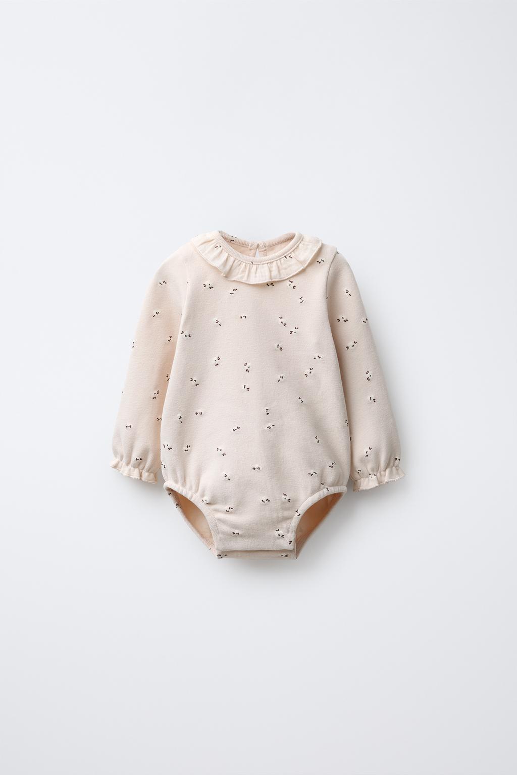 ТЕПЛОЕ БОДИ С ЦВЕТОЧНЫМ ПРИНТОМ