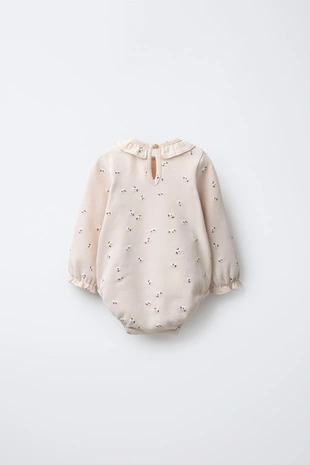 Купить Zara Теплое боди с цветочным принтом