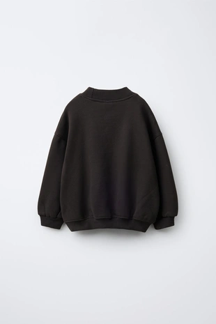 Купить Zara Однотонная толстовка с воротником-стойкой