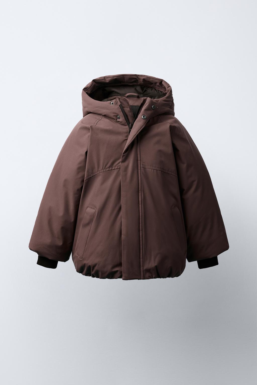 СТЕГАНОЕ ПАЛЬТО С КАПЮШОНОМ WATER REPELLENT