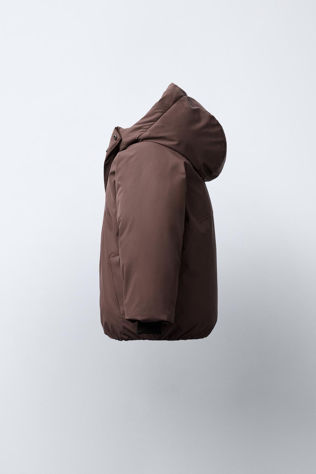 СТЕГАНОЕ ПАЛЬТО С КАПЮШОНОМ WATER REPELLENT