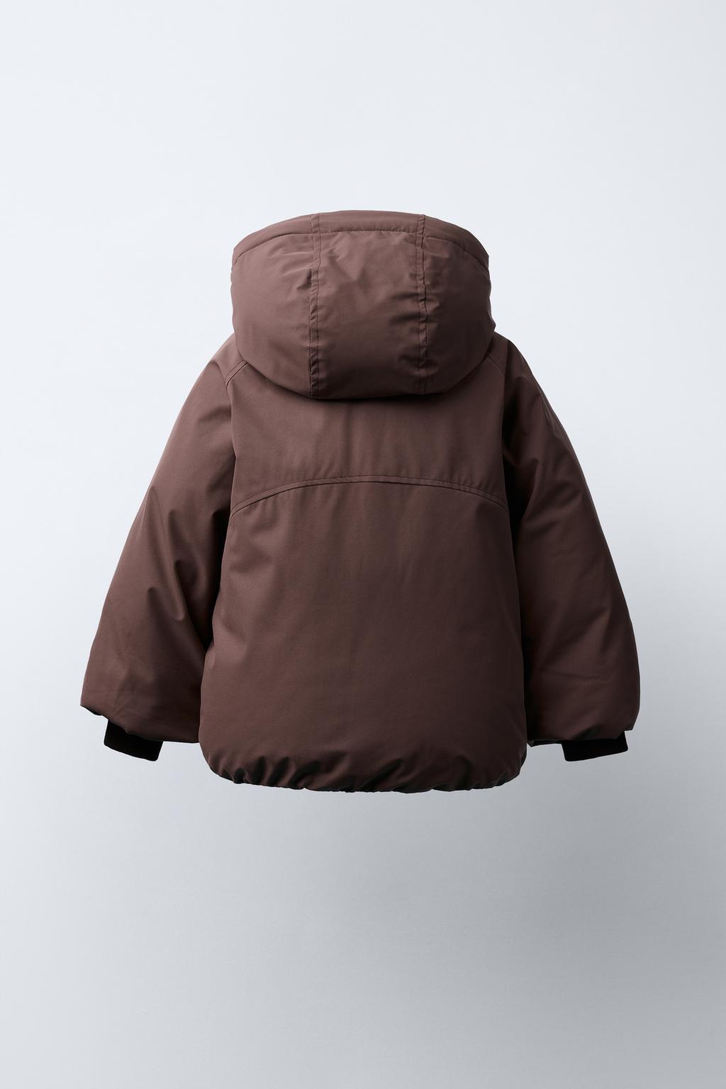 СТЕГАНОЕ ПАЛЬТО С КАПЮШОНОМ WATER REPELLENT