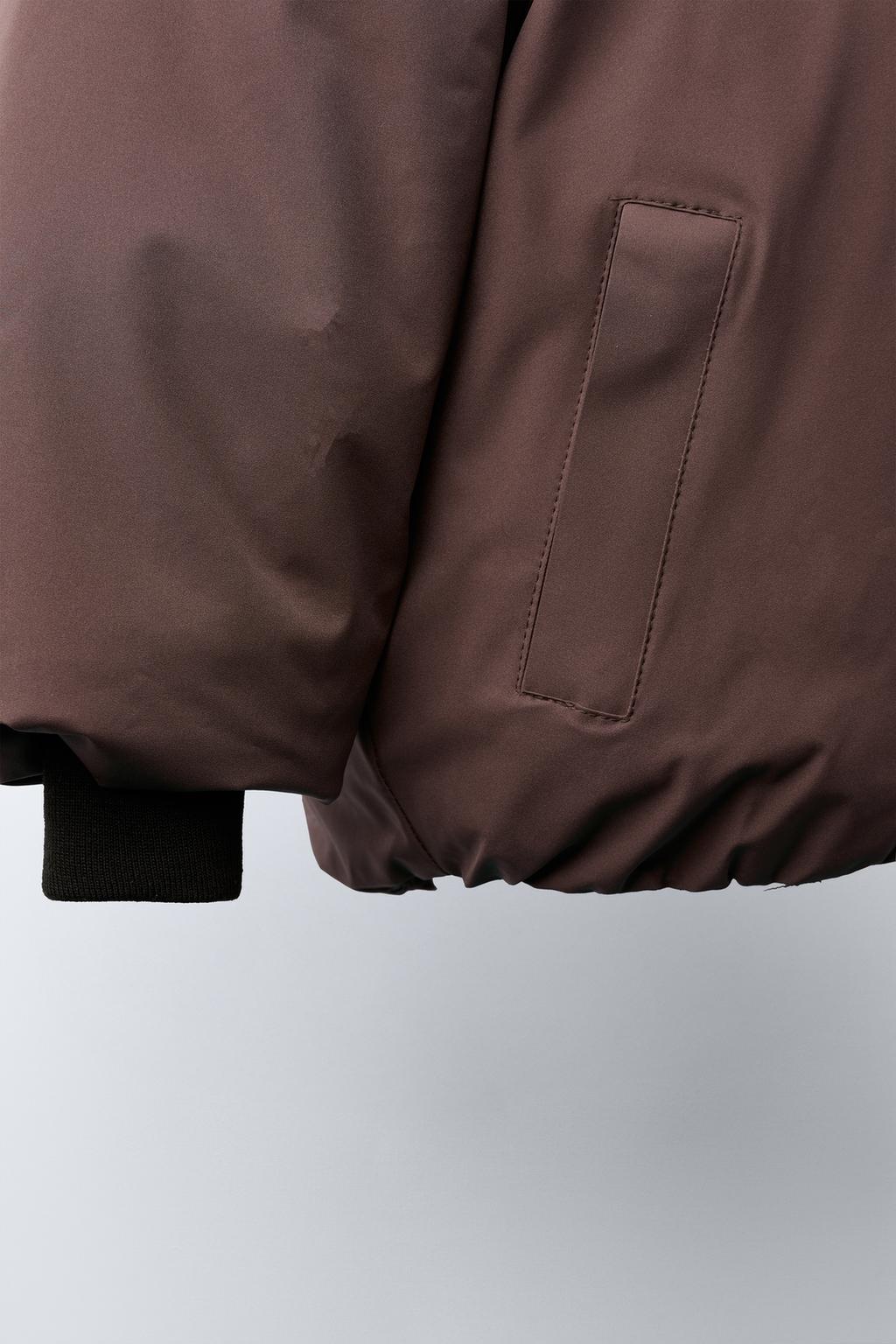 СТЕГАНОЕ ПАЛЬТО С КАПЮШОНОМ WATER REPELLENT