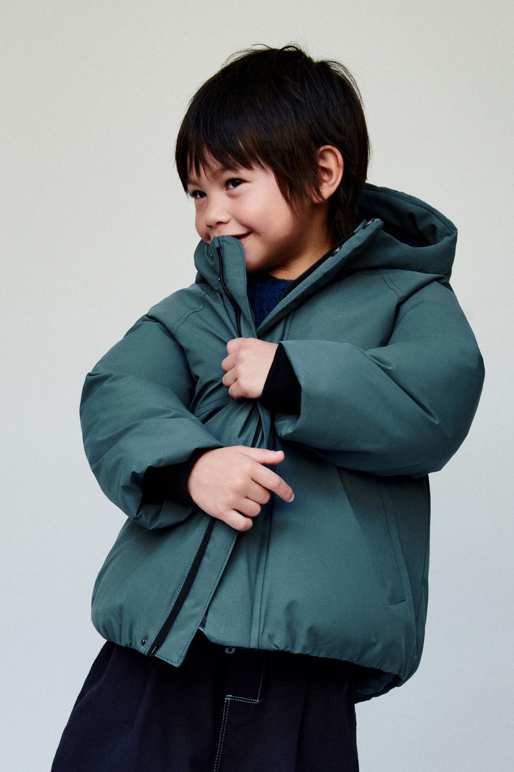 СТЕГАНОЕ ПАЛЬТО С КАПЮШОНОМ WATER REPELLENT