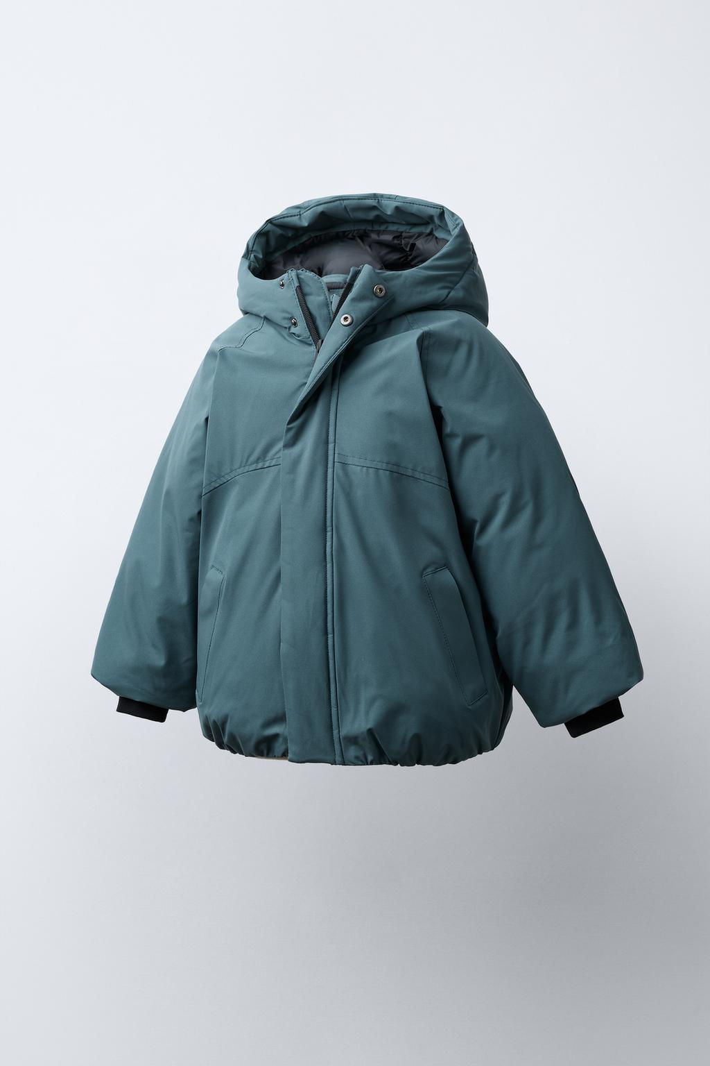 СТЕГАНОЕ ПАЛЬТО С КАПЮШОНОМ WATER REPELLENT