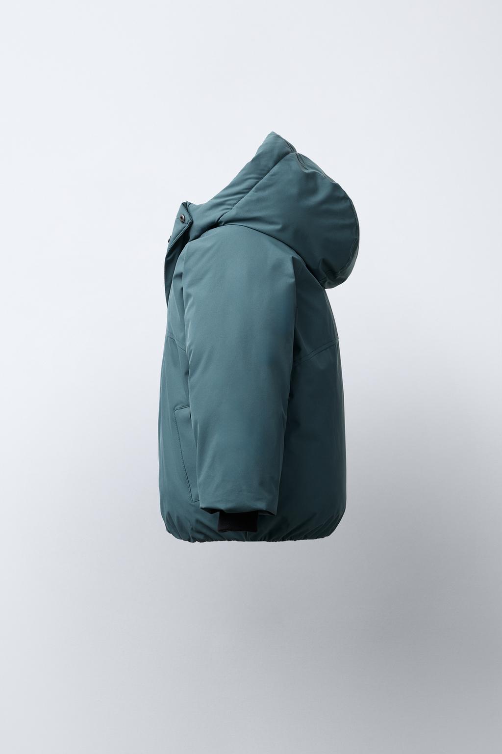 СТЕГАНОЕ ПАЛЬТО С КАПЮШОНОМ WATER REPELLENT
