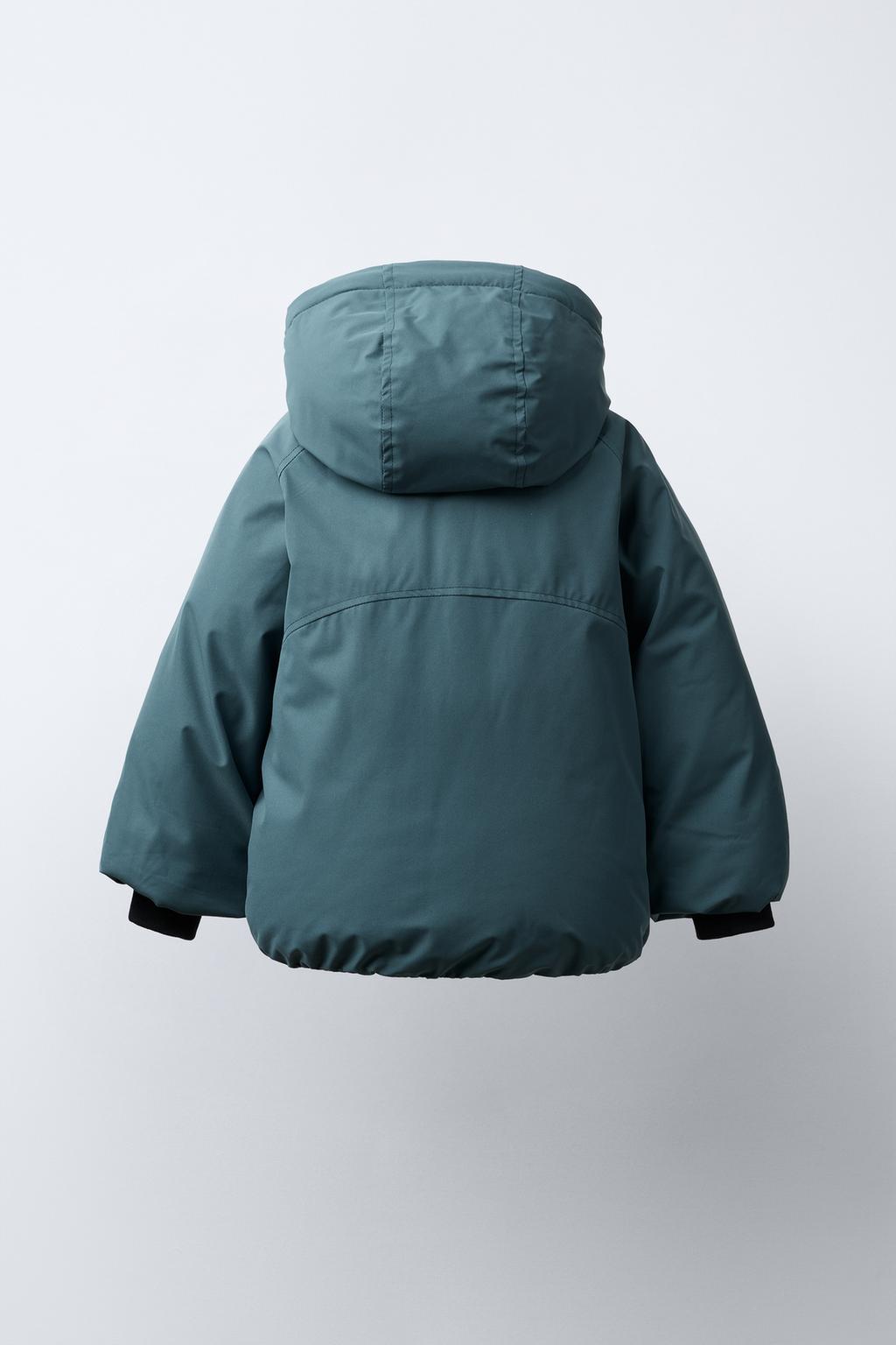 СТЕГАНОЕ ПАЛЬТО С КАПЮШОНОМ WATER REPELLENT