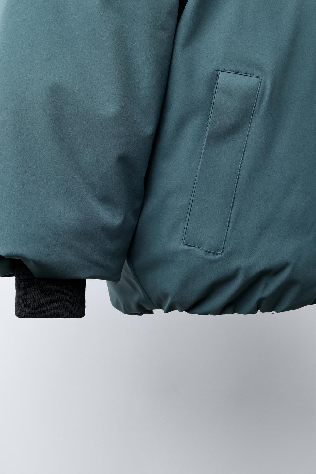 СТЕГАНОЕ ПАЛЬТО С КАПЮШОНОМ WATER REPELLENT