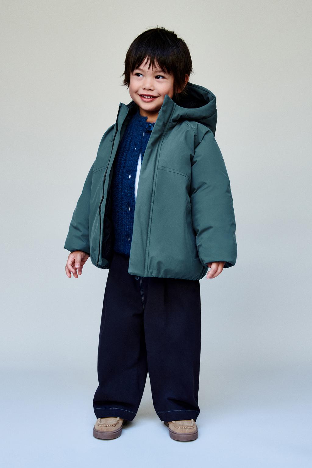 СТЕГАНОЕ ПАЛЬТО С КАПЮШОНОМ WATER REPELLENT