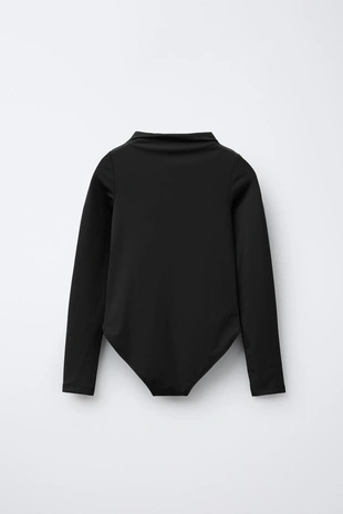 Боди с воротником-стойкой- Заказать в России