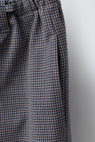 Брюки в клетку со шнурком- Заказать в России