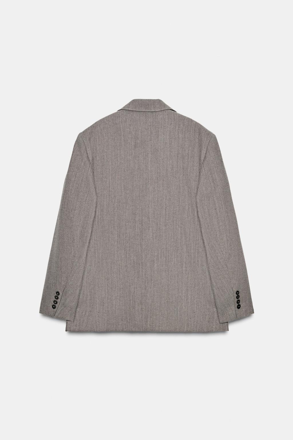 БЛЕЙЗЕР ОВЕРСАЙЗ ИЗ СМЕСОВОЙ ШЕРСТИ — ZW COLLECTION