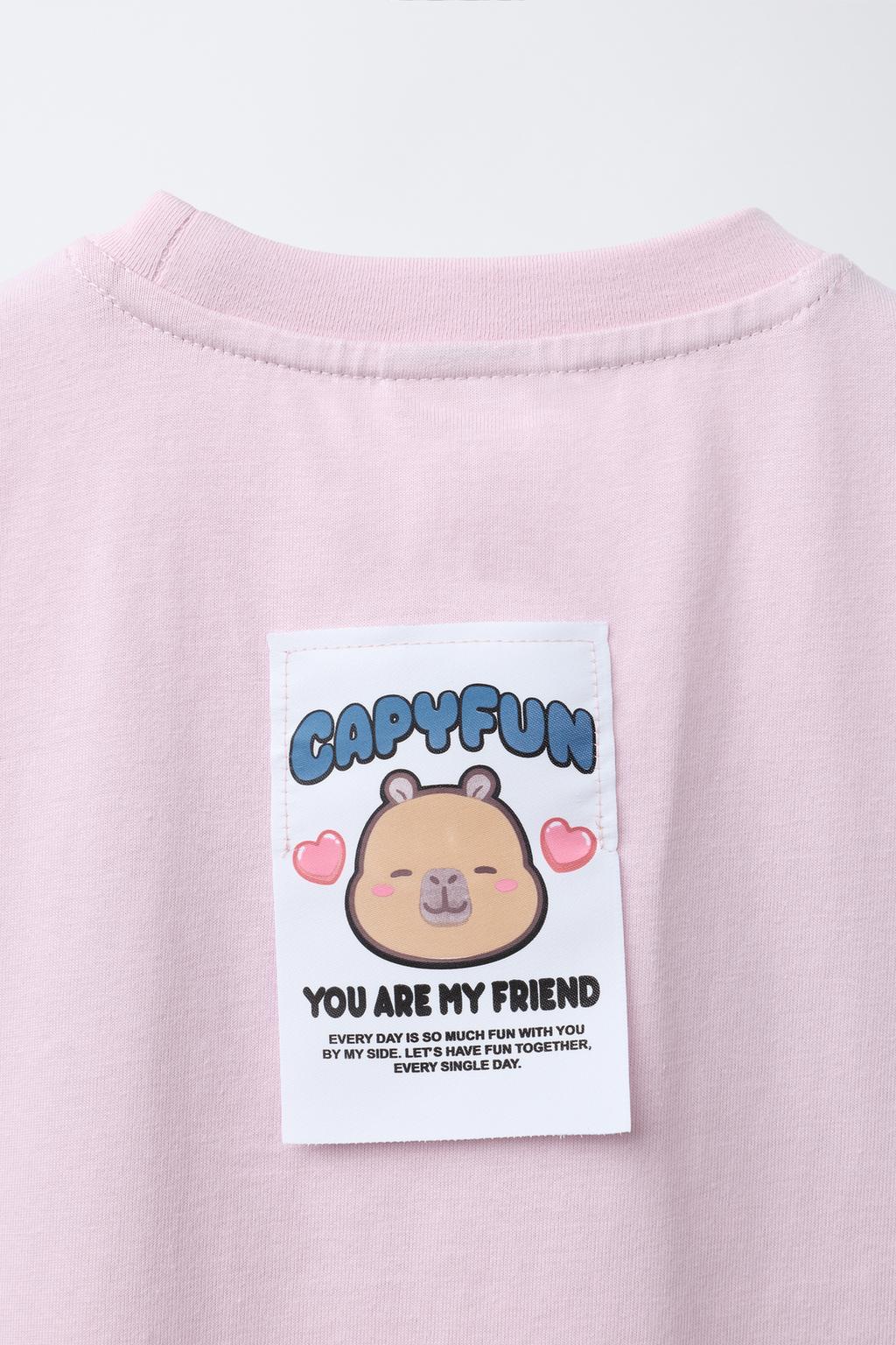 ФУТБОЛКА С ПРИНТОМ «КАПИБАРА CAPYFUN ©»