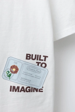 Футболка с рельефным принтом в клетку- Заказать в России