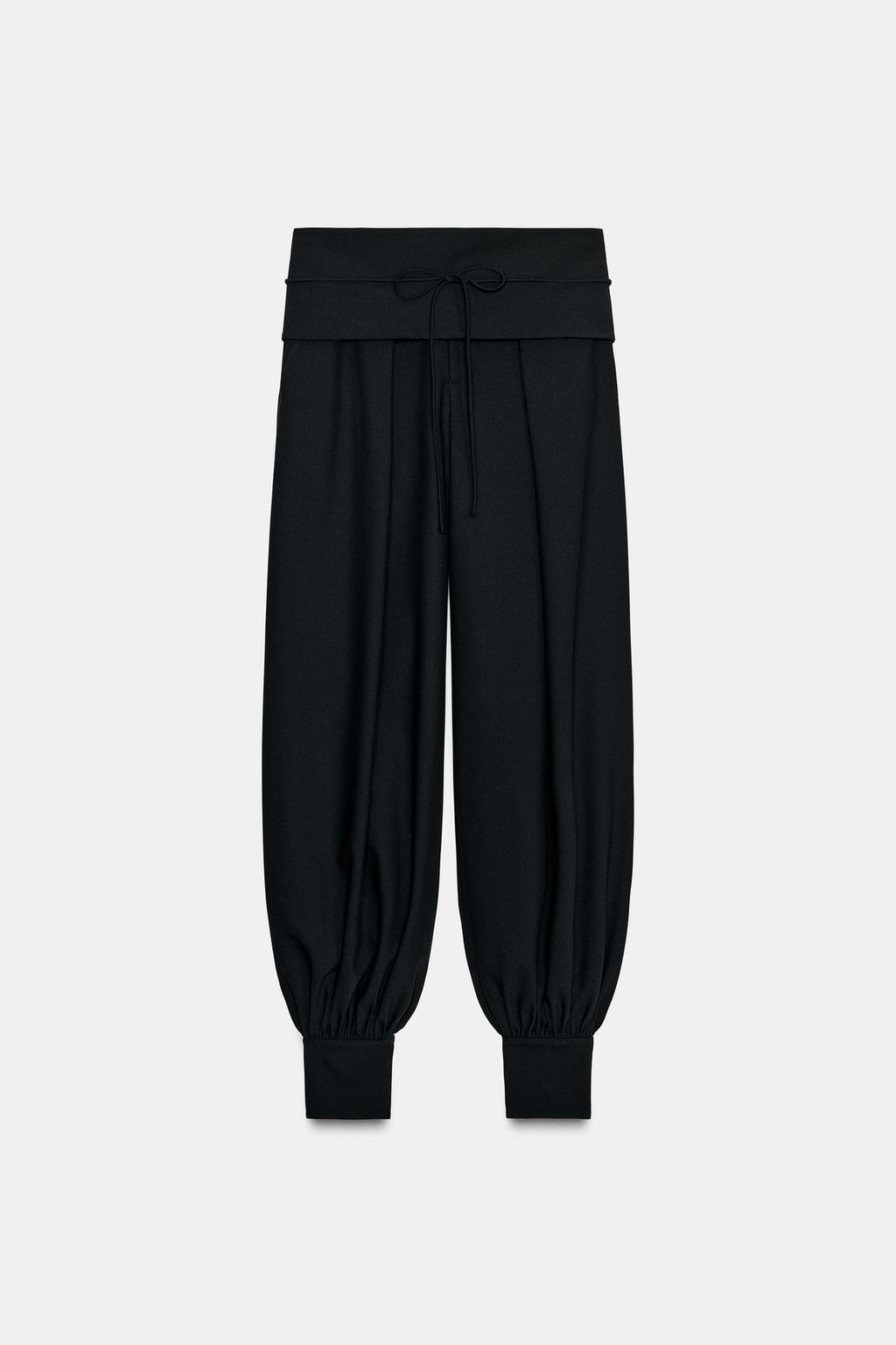 БРЮКИ-БОМБЕРЫ С ПОЯСОМ — ZW COLLECTION