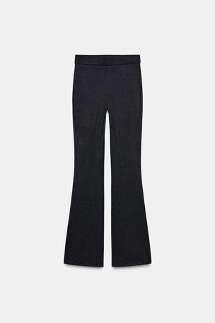 Расклешенные легинсы в полоску COMFORT- Заказать в России