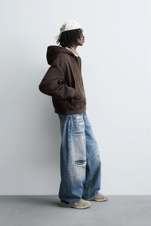 Стеганая куртка с капюшоном- Заказать в России