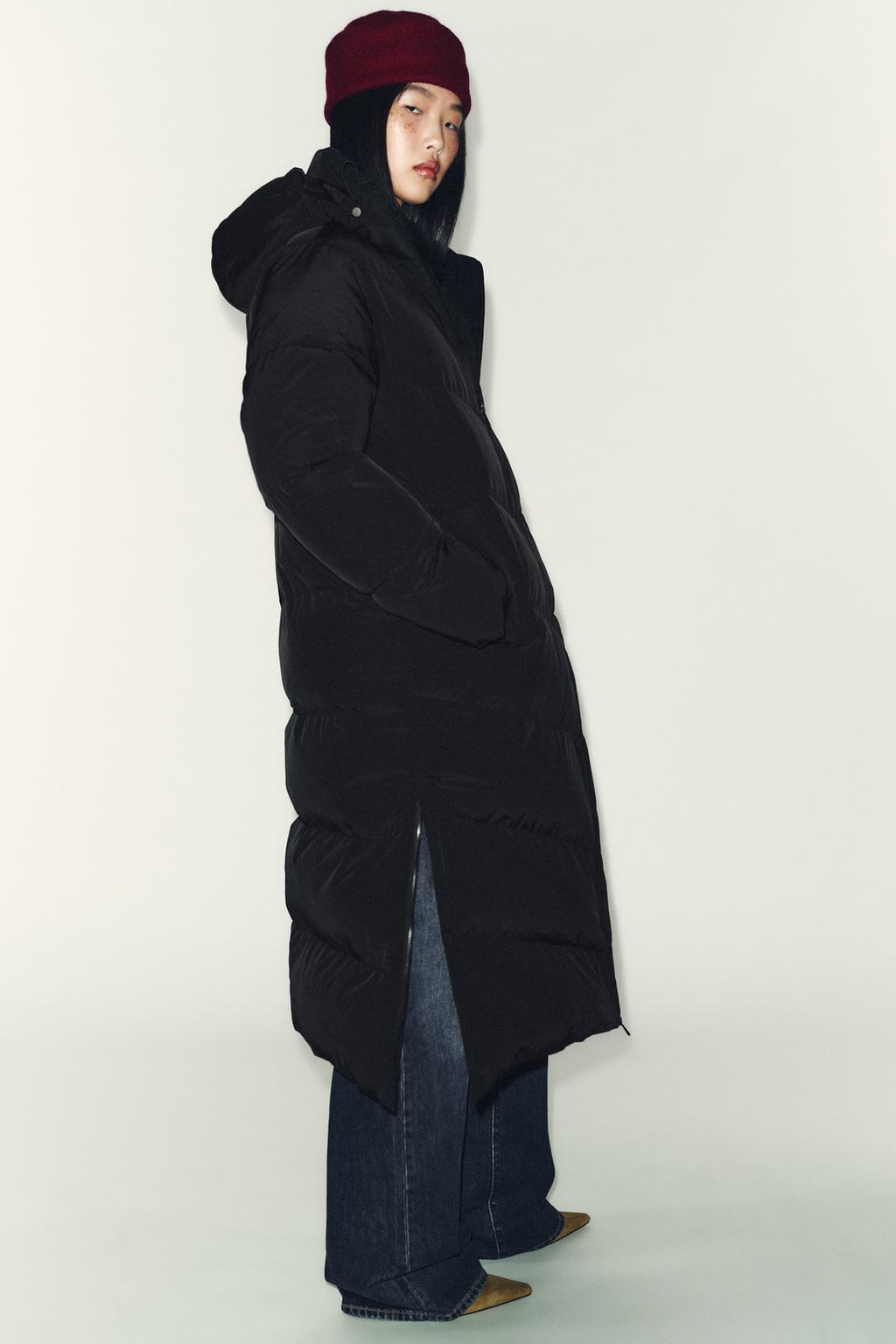 ДЛИННЫЙ ПУХОВИК С КАПЮШОНОМ WATER REPELLENT WINDPROOF