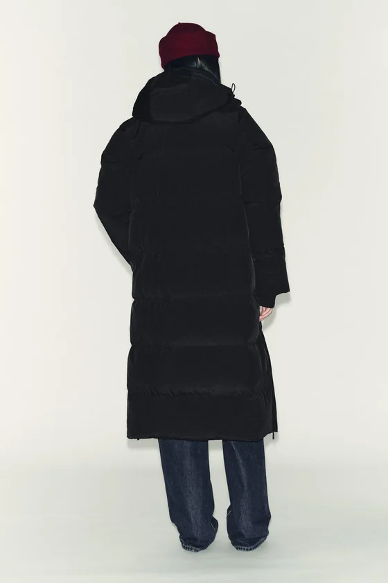 ДЛИННЫЙ ПУХОВИК С КАПЮШОНОМ  WINDPROOF