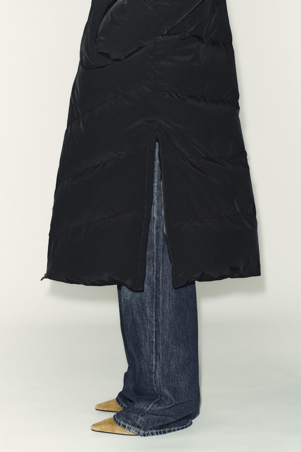 ДЛИННЫЙ ПУХОВИК С КАПЮШОНОМ WATER REPELLENT WINDPROOF