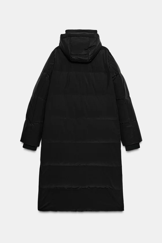 ДЛИННЫЙ ПУХОВИК С КАПЮШОНОМ  WINDPROOF