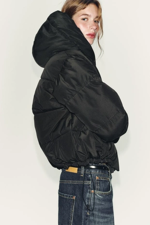 Короткий непромокаемый ветрозащитный анорак с капюшоном- Заказать в России