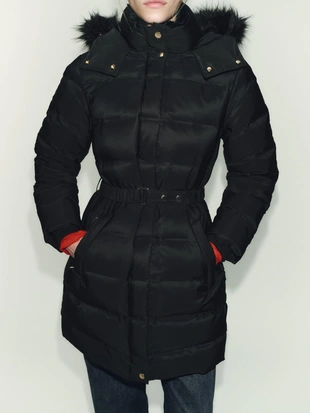 Пуховик с капюшоном WATER REPELLENT WINDPROOF- Заказать в России