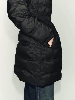 Пуховик с капюшоном WATER REPELLENT WINDPROOF- Заказать в России