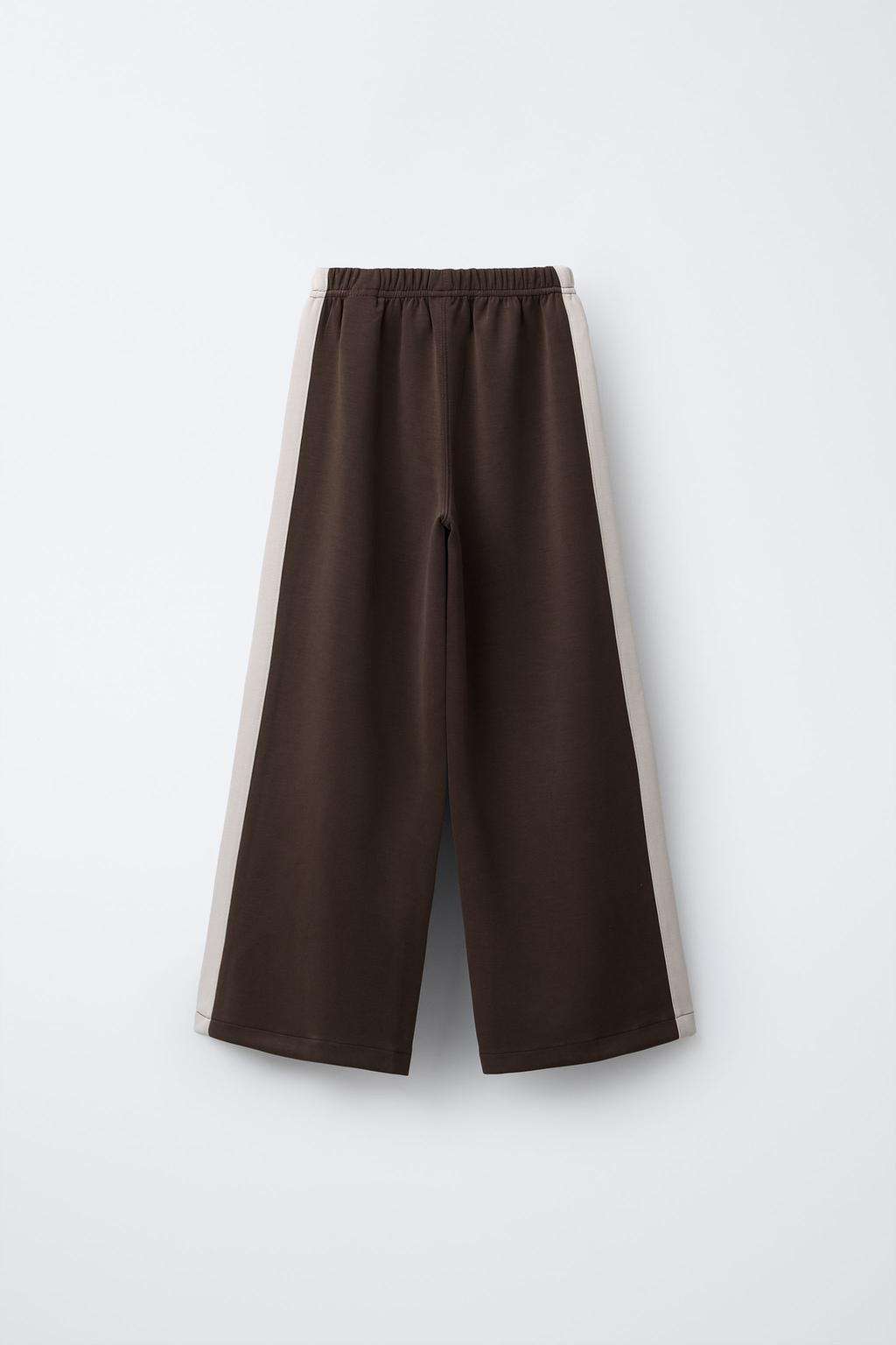 БРЮКИ WIDE LEG С ЛАМПАСАМИ ИЗ МОДАЛА