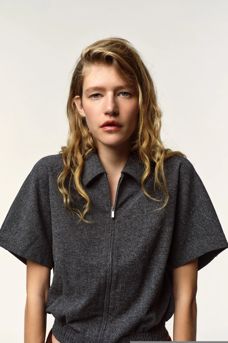 Мягкий кардиган с короткими рукавами