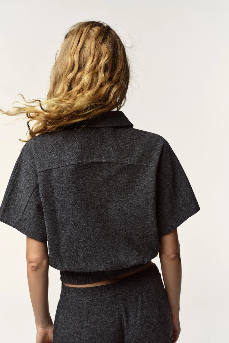 Мягкий кардиган с короткими рукавами