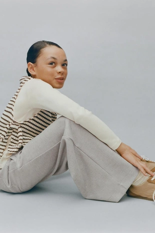 Брюки WIDE LEG в елочку