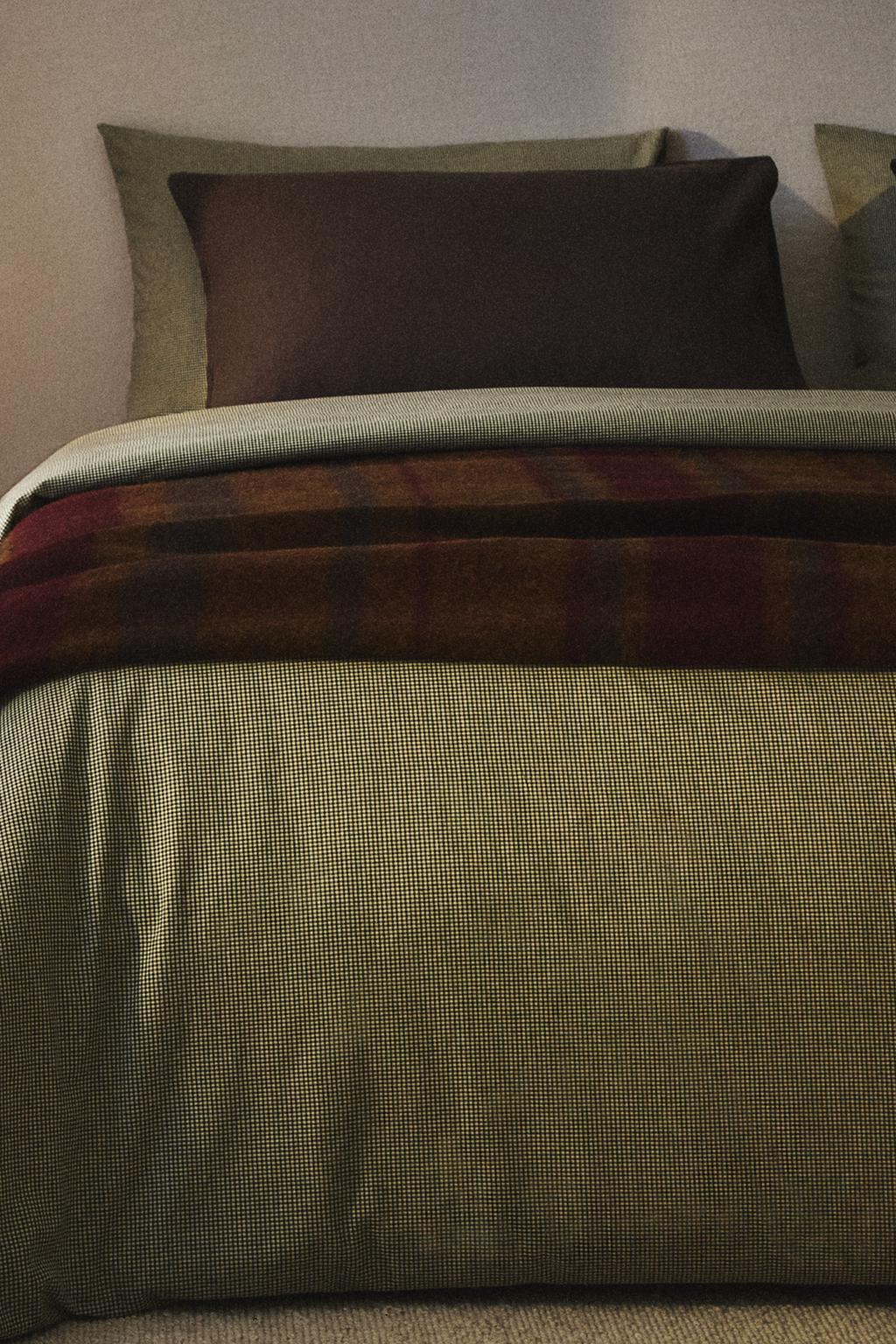 Рождественское одеяло dyed thread check