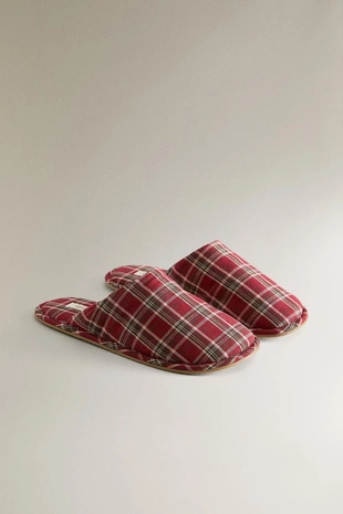 Тапочки из хлопка с рисунком рождества- Заказать в России