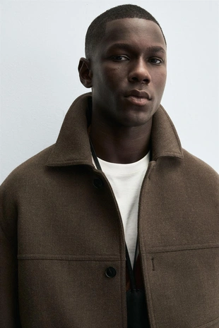 Полупальто REGULAR FIT с карманами- Заказать в России