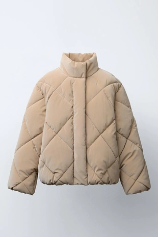 Стеганая прорезиненная куртка